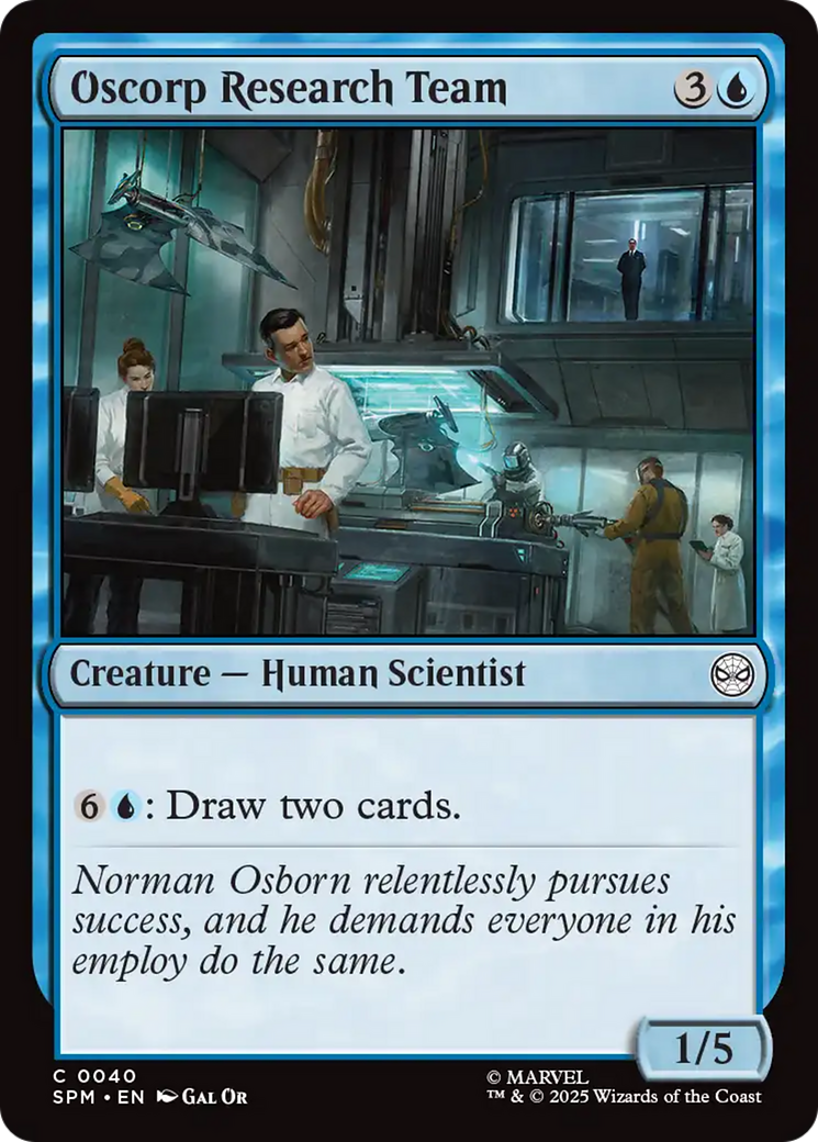 Oscorp Research Team [Marvel's Spider-Man] | Cards and Coasters CA