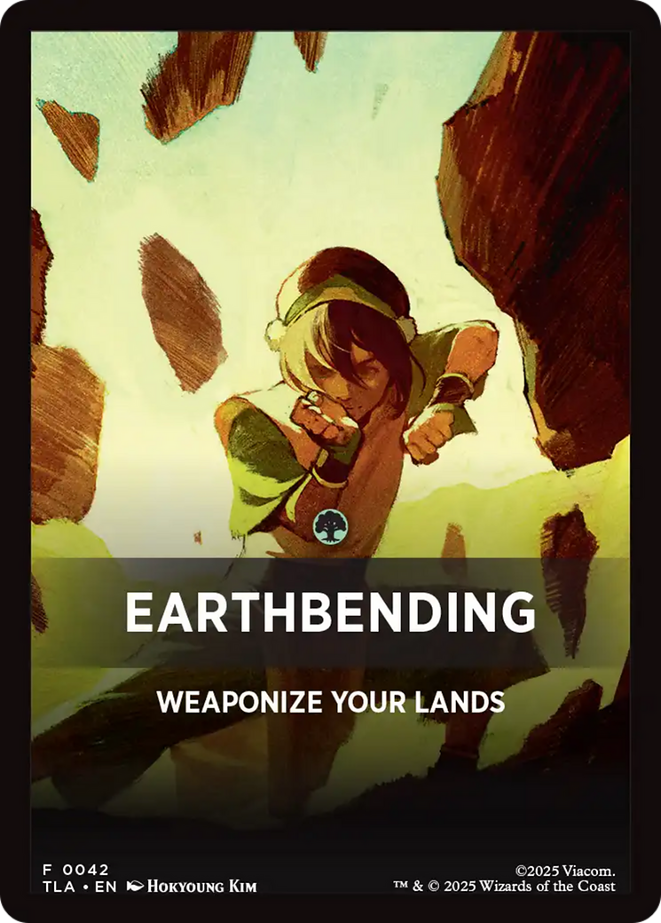Earthbending Theme Card (0042) [Avatar: The Last Airbender Tokens] | Cards and Coasters CA