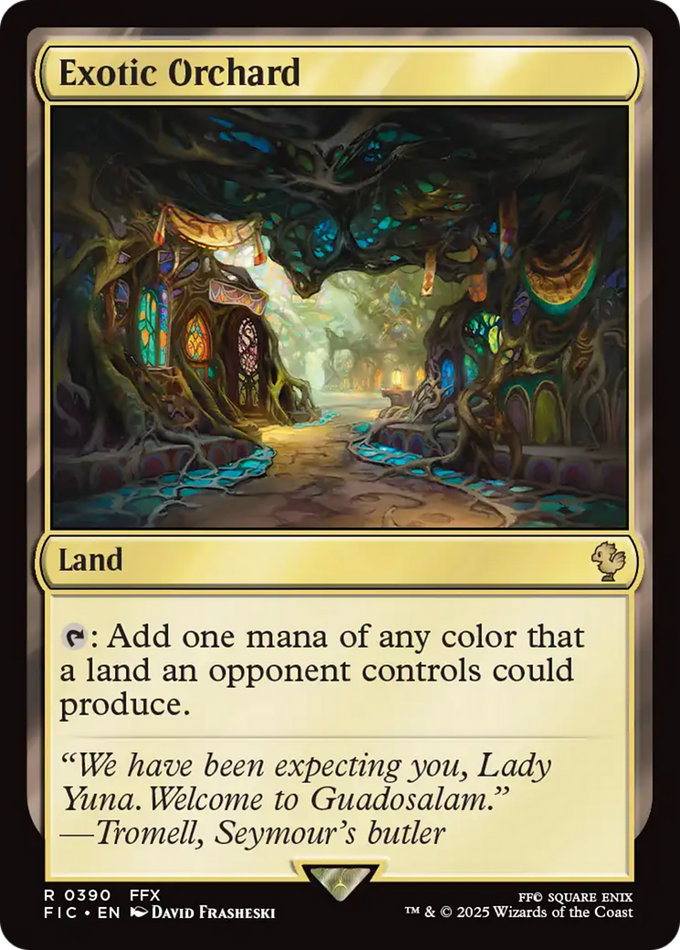 Exotic Orchard [FINAL FANTASY Commander] | Cards and Coasters CA