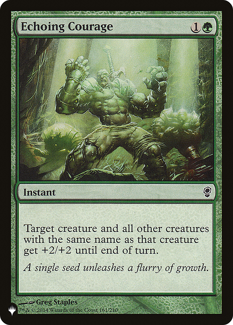 Echoing Courage [The List] | Cards and Coasters CA