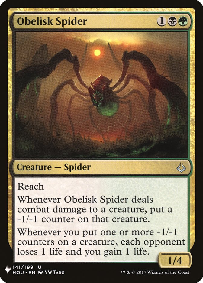 Obelisk Spider [Mystery Booster] | Cards and Coasters CA