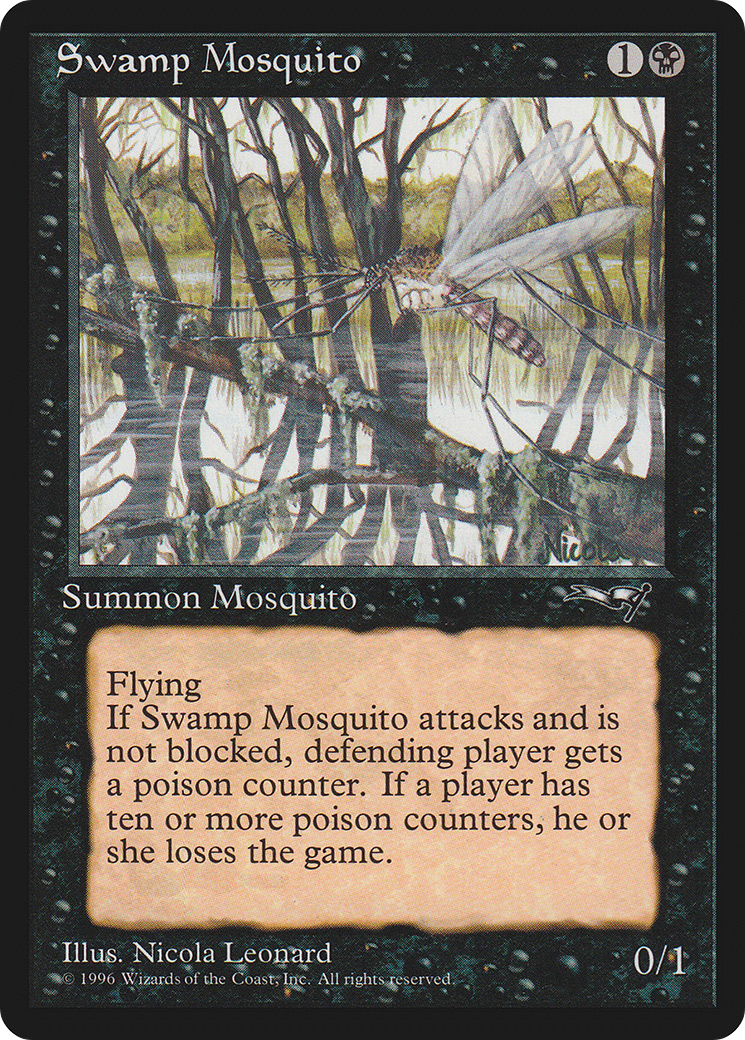 Swamp Mosquito (Facing Side) [Alliances] | Cards and Coasters CA