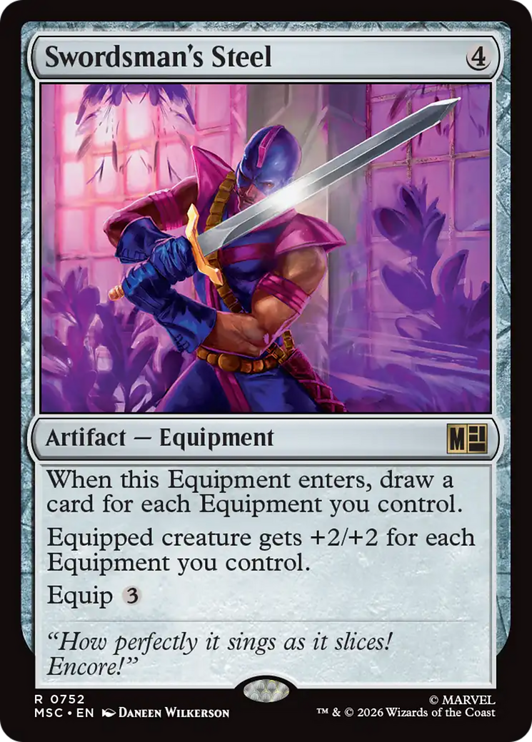 Swordsman's Steel [Marvel Super Heroes Commander] | Cards and Coasters CA