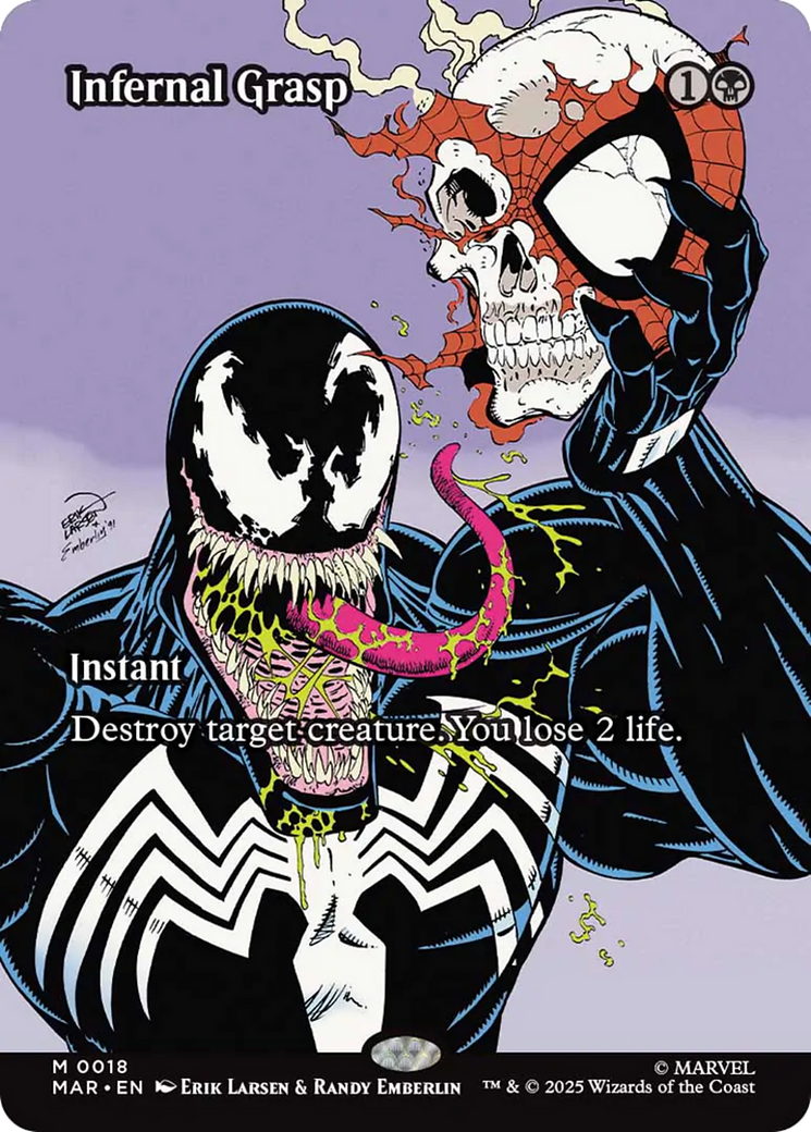 Infernal Grasp (Borderless) [Marvel's Spider-Man: Eternal-Legal] | Cards and Coasters CA