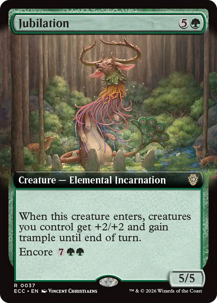 Jubilation (Extended Art) [Lorwyn Eclipsed Commander] | Cards and Coasters CA