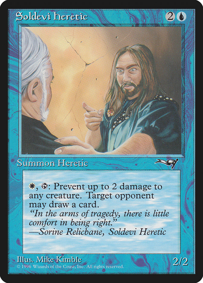 Soldevi Heretic (Pointing) [Alliances] | Cards and Coasters CA