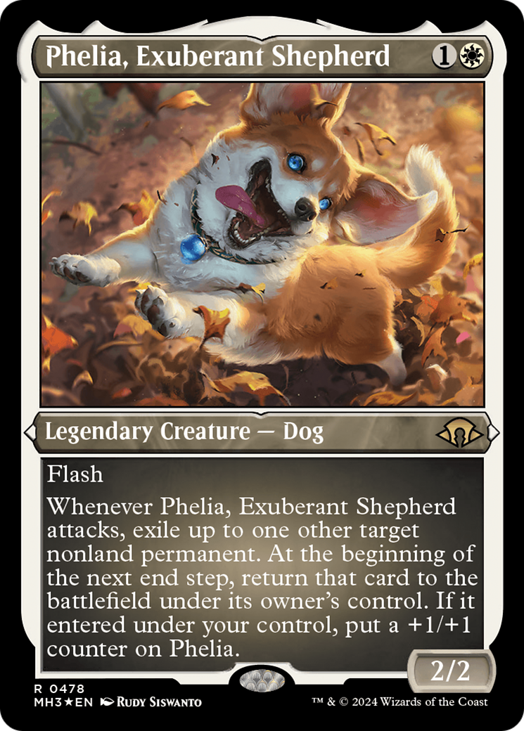 Phelia, Exuberant Shepherd (Foil Etched) [Modern Horizons 3] | Cards and Coasters CA