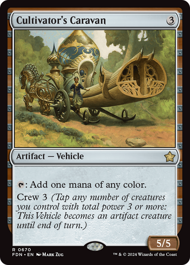 Cultivator's Caravan [Foundations] | Cards and Coasters CA