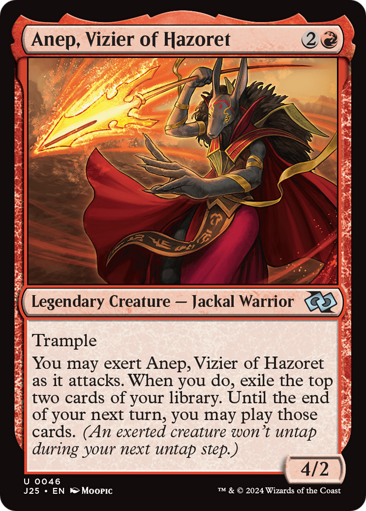 Anep, Vizier of Hazoret (Anime) [Foundations Jumpstart] | Cards and Coasters CA