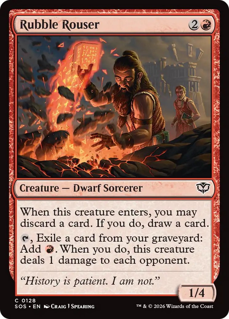 Rubble Rouser [Secrets of Strixhaven] | Cards and Coasters CA