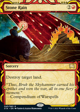 Stone Rain (Foil Etched) [Strixhaven: Mystical Archive] | Cards and Coasters CA