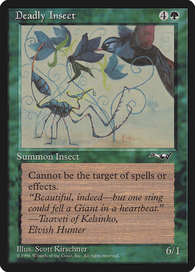 Deadly Insect (Bird Art) [Alliances] | Cards and Coasters CA