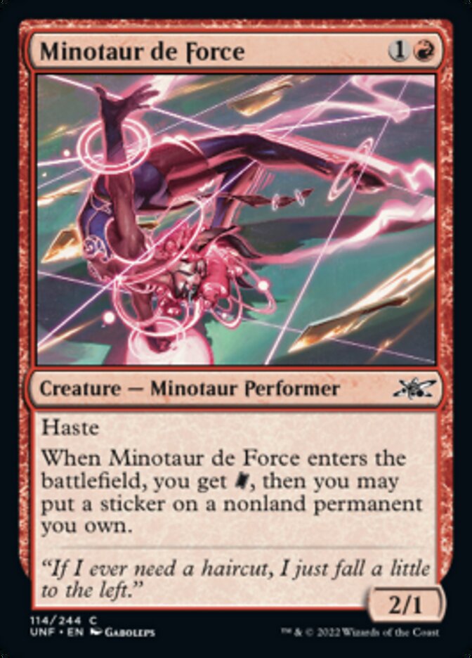 Minotaur de Force [Unfinity] | Cards and Coasters CA