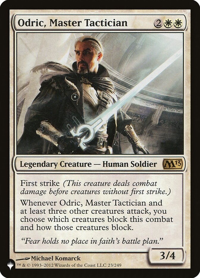 Odric, Master Tactician [The List] | Cards and Coasters CA