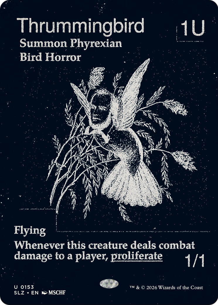 Thrummingbird (0153) [Secret Lair x MSCHF: The Zeta Set] | Cards and Coasters CA