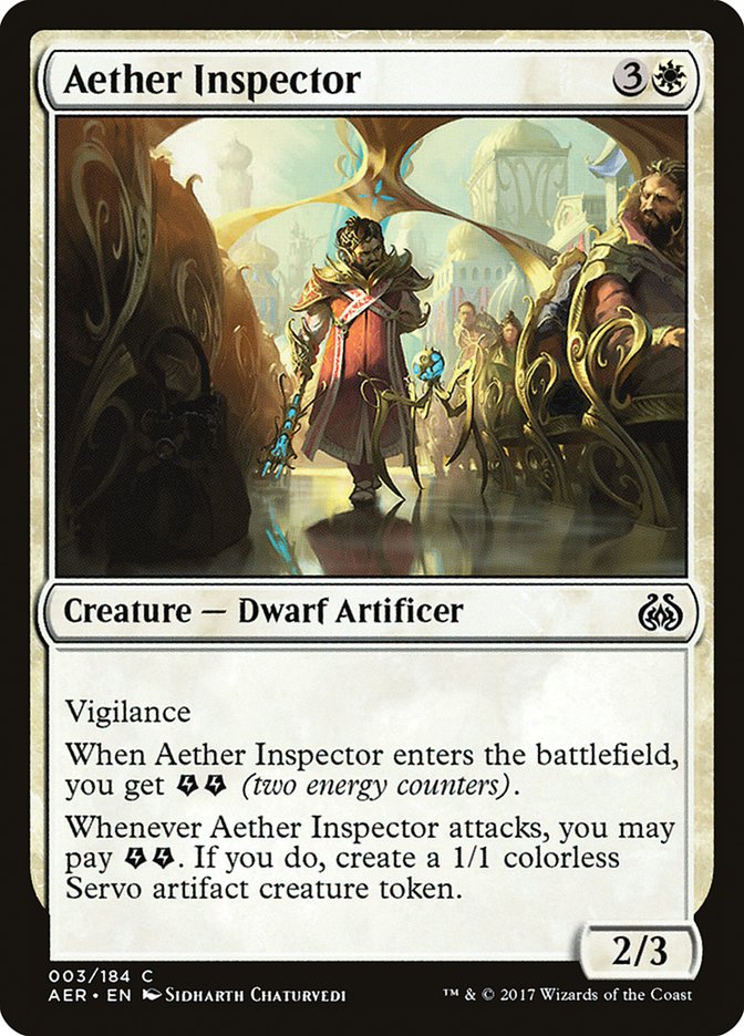 Aether Inspector [Aether Revolt] | Cards and Coasters CA