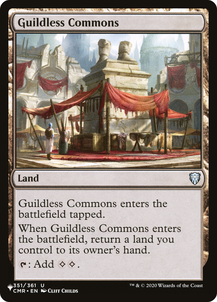 Guildless Commons [The List Reprints] | Cards and Coasters CA