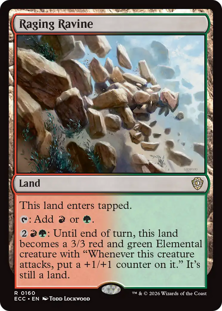 Raging Ravine [Lorwyn Eclipsed Commander] | Cards and Coasters CA