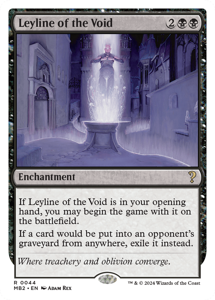 Leyline of the Void (White Border) [Mystery Booster 2] | Cards and Coasters CA