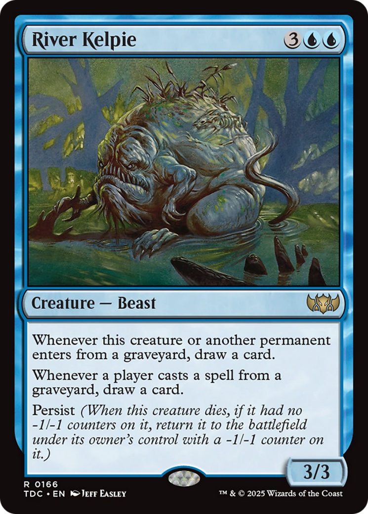 River Kelpie [Tarkir: Dragonstorm Commander] | Cards and Coasters CA