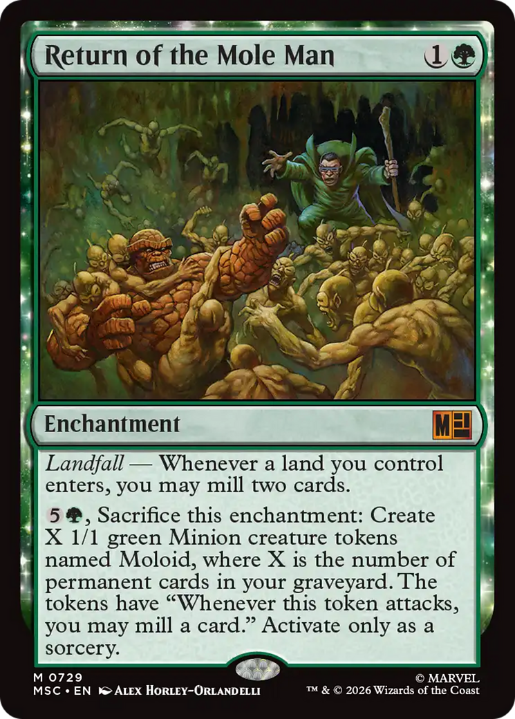 Return of the Mole Man [Marvel Super Heroes Commander] | Cards and Coasters CA