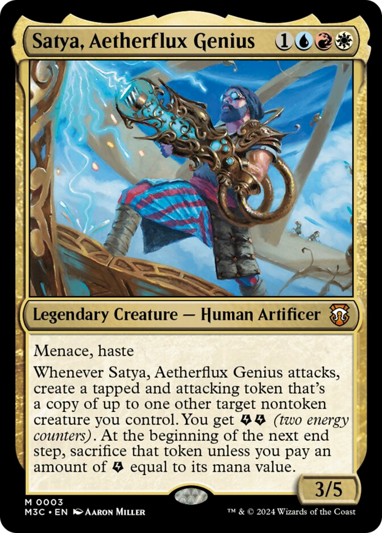 Satya, Aetherflux Genius [Modern Horizons 3 Commander] | Cards and Coasters CA