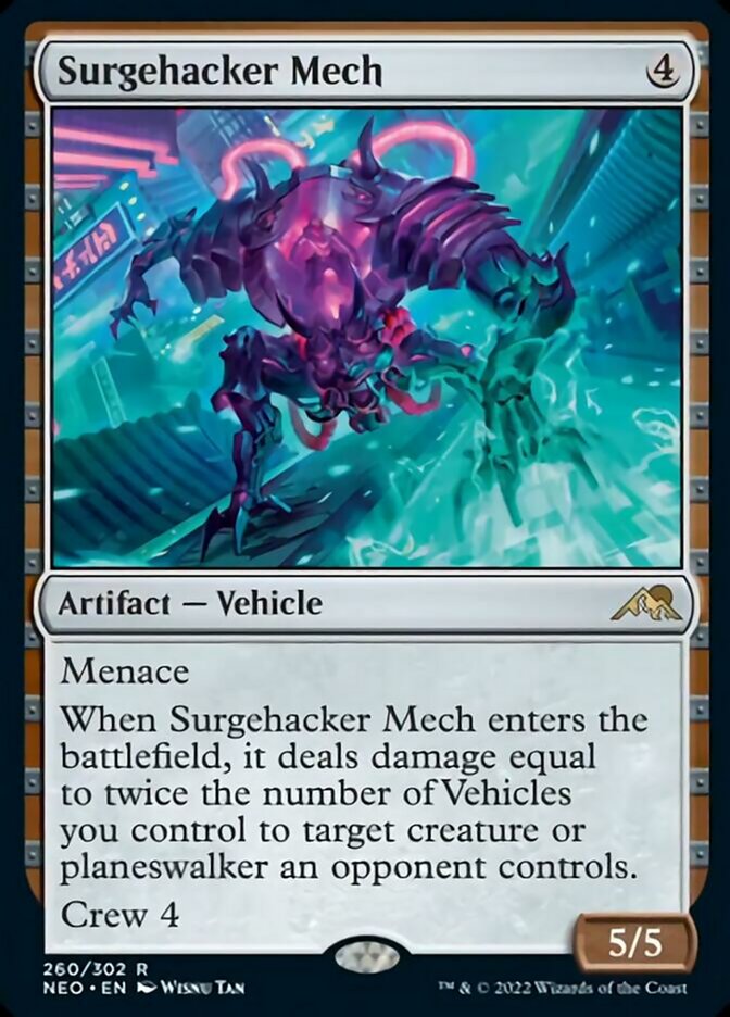 Surgehacker Mech [Kamigawa: Neon Dynasty] | Cards and Coasters CA