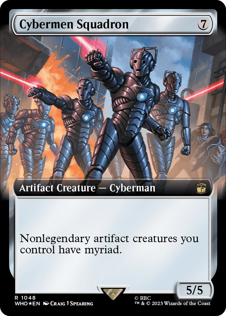 Cybermen Squadron (Extended Art) (Surge Foil) [Doctor Who] | Cards and Coasters CA