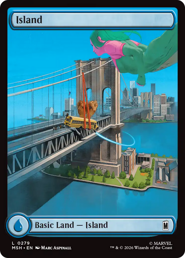 Island (0279) [Marvel Super Heroes] | Cards and Coasters CA