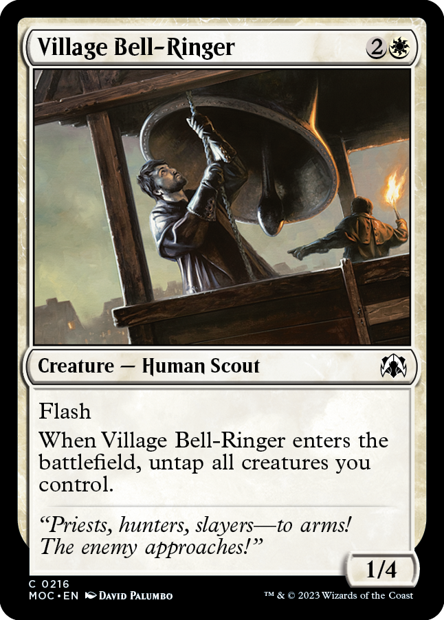 Village Bell-Ringer [March of the Machine Commander] | Cards and Coasters CA