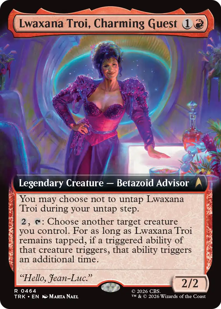 Lwaxana Troi, Charming Guest (Extended Art) [Star Trek] | Cards and Coasters CA