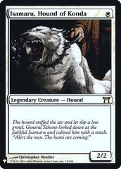 Isamaru, Hound of Konda [Mystery Booster] | Cards and Coasters CA