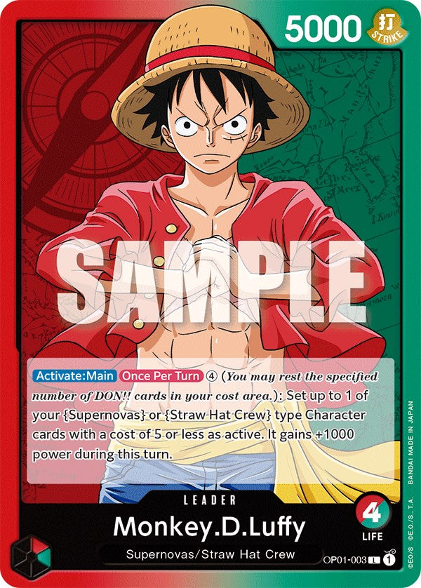 Monkey.D.Luffy [Romance Dawn] | Cards and Coasters CA