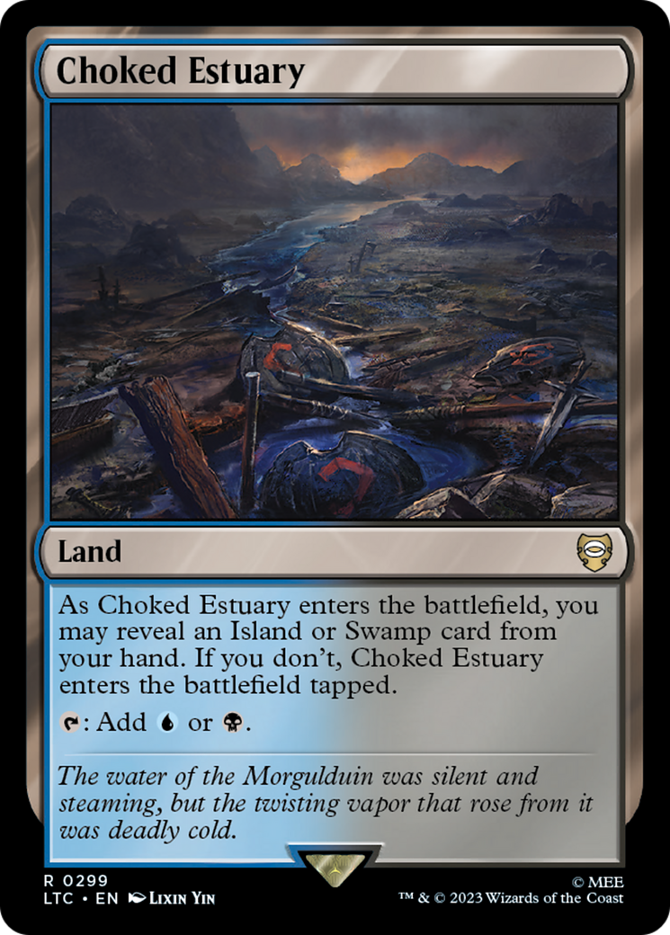 Choked Estuary [The Lord of the Rings: Tales of Middle-Earth Commander] | Cards and Coasters CA