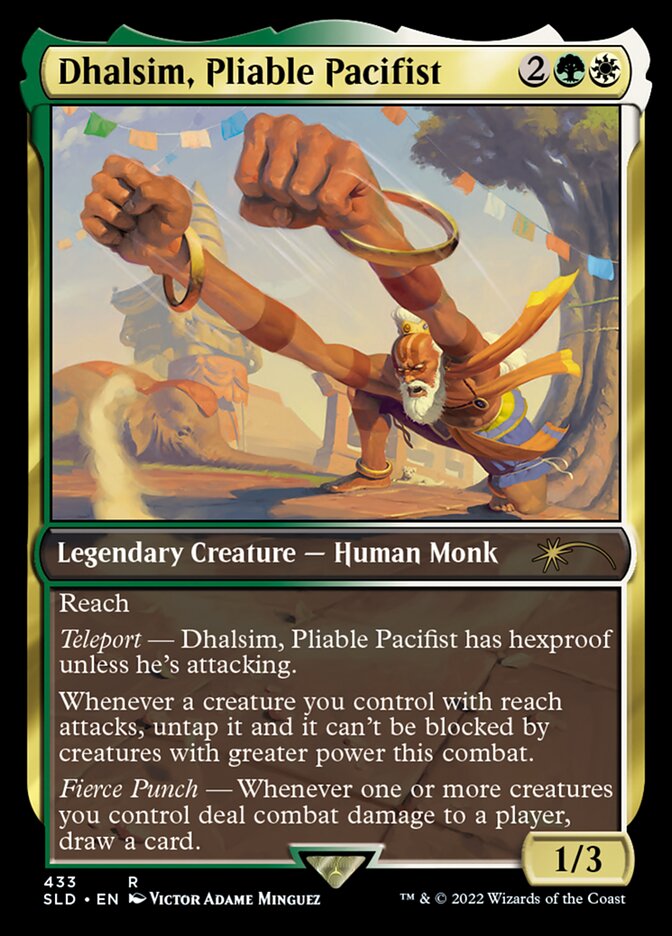 Dhalsim, Pliable Pacifist [Secret Lair Drop Series] | Cards and Coasters CA