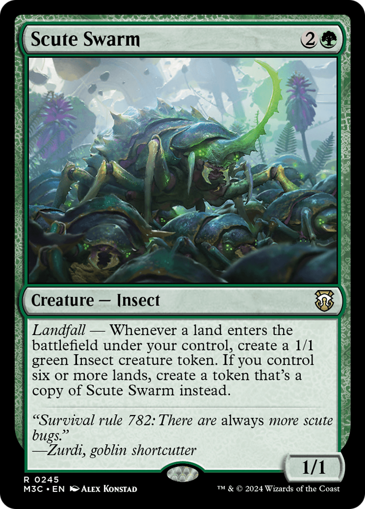 Scute Swarm (Ripple Foil) [Modern Horizons 3 Commander] | Cards and Coasters CA