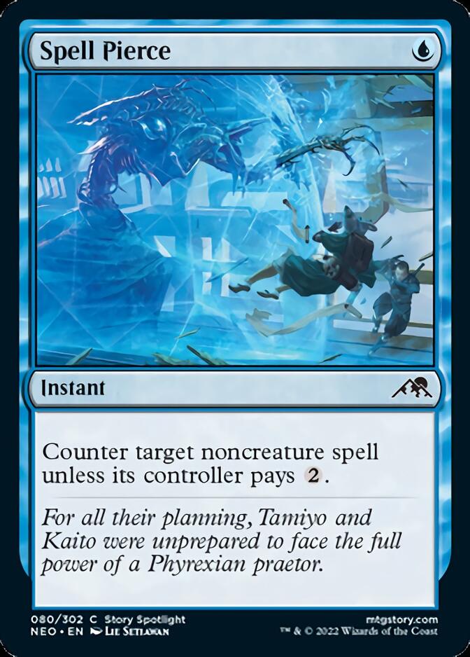 Spell Pierce [Kamigawa: Neon Dynasty] | Cards and Coasters CA