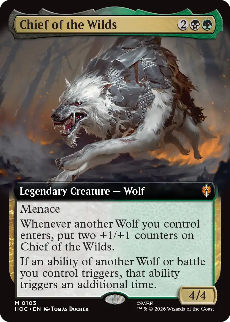 Chief of the Wilds (Extended Art) [The Hobbit: Eternal-Legal] | Cards and Coasters CA