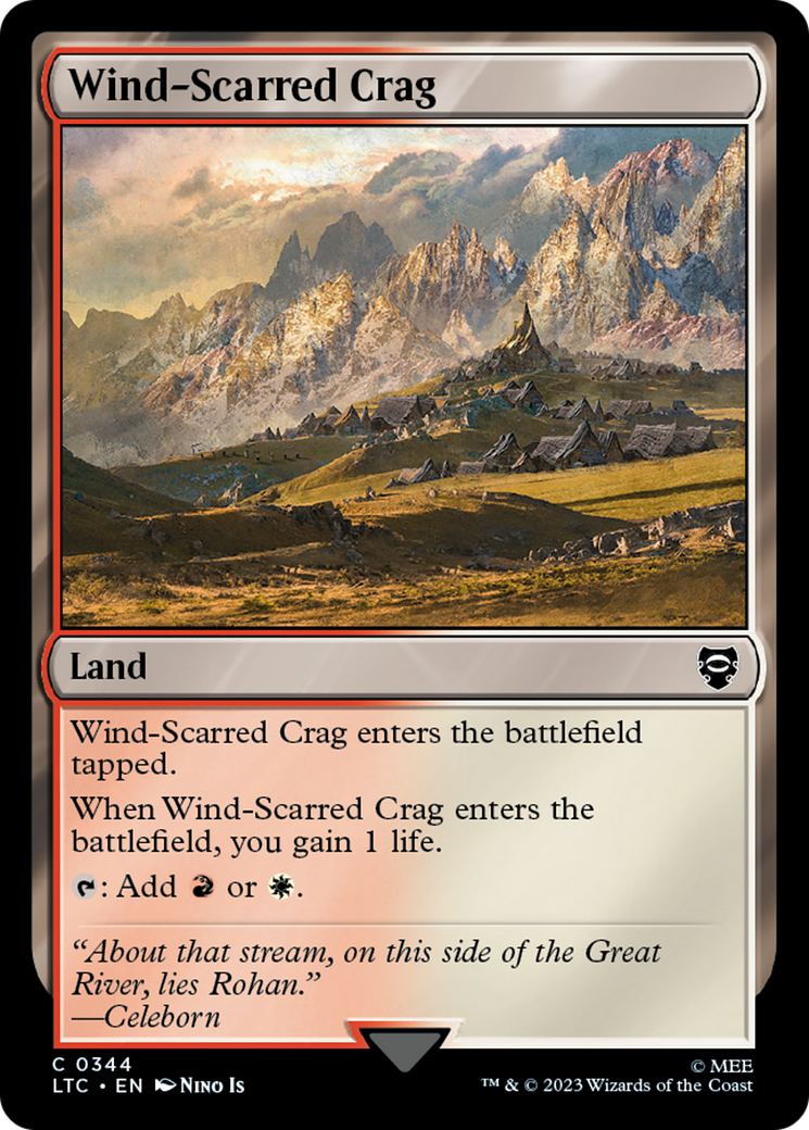 Wind-Scarred Crag [The Lord of the Rings: Tales of Middle-Earth Commander] | Cards and Coasters CA