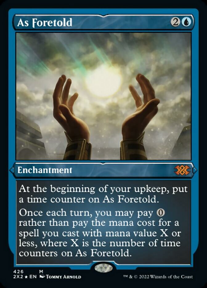 As Foretold (Foil Etched) [Double Masters 2022] | Cards and Coasters CA