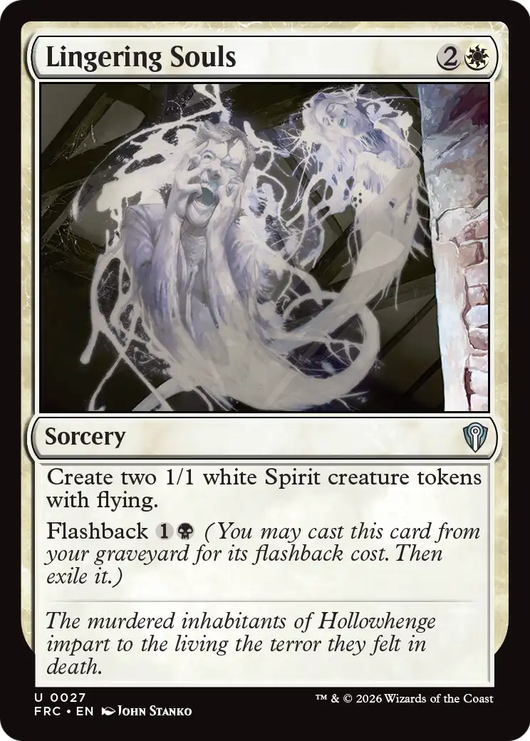 Lingering Souls [Reality Fracture Commander] | Cards and Coasters CA