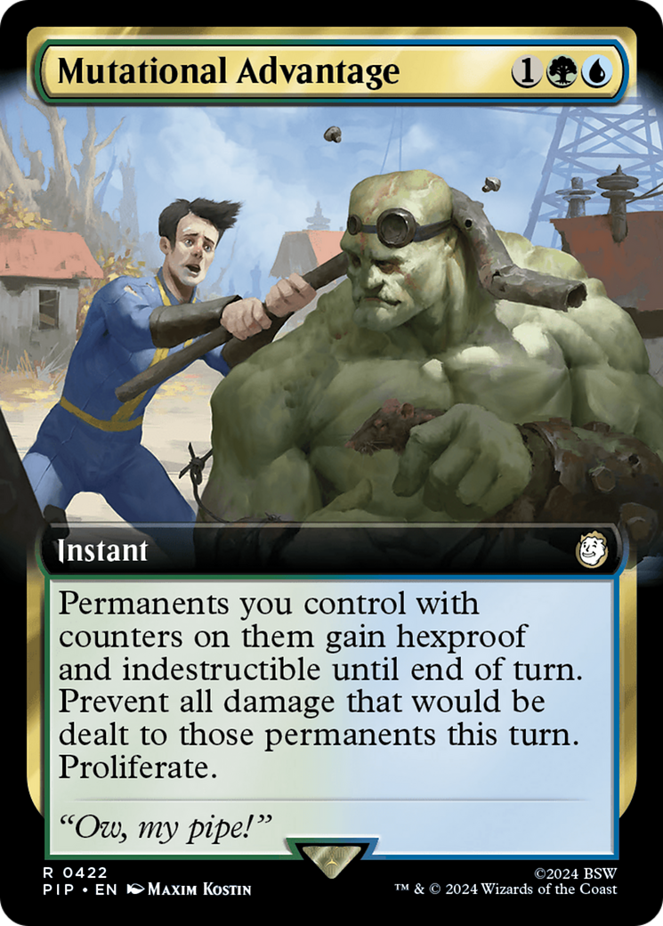 Mutational Advantage (Extended Art) [Fallout] | Cards and Coasters CA