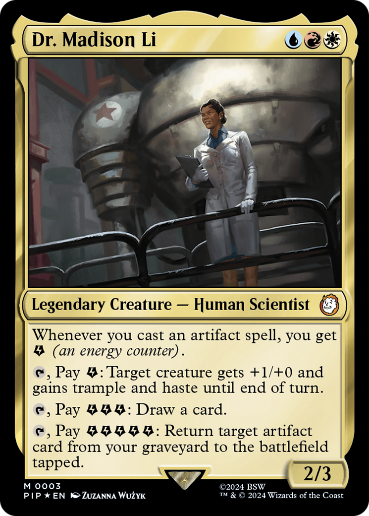 Dr. Madison Li [Fallout] | Cards and Coasters CA