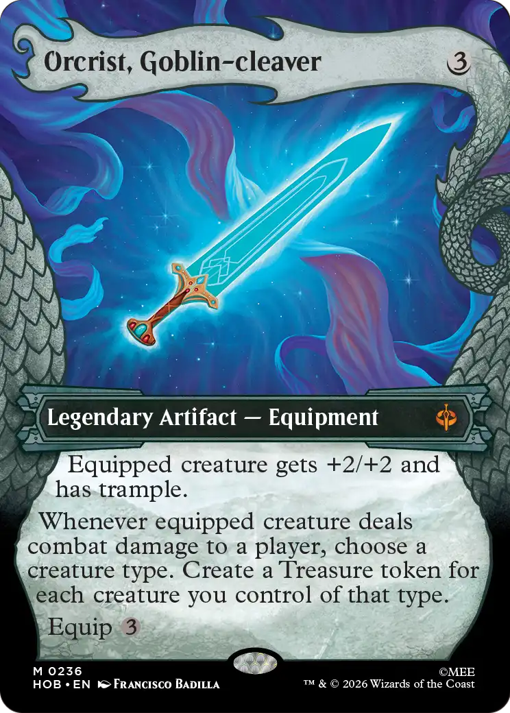 Orcrist, Goblin-cleaver (Showcase) [The Hobbit] | Cards and Coasters CA