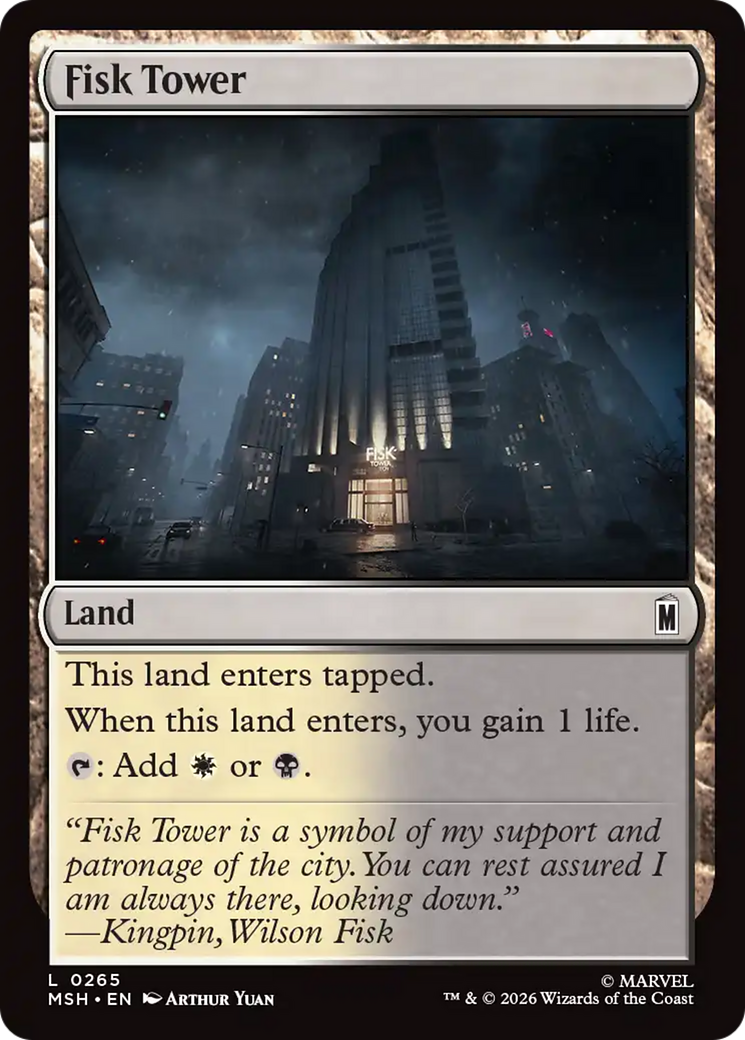 Fisk Tower [Marvel Super Heroes] | Cards and Coasters CA