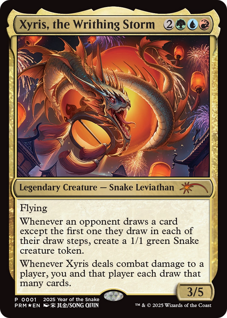 Xyris, the Writhing Storm (Year of the Snake 2025) [Standard Showdown Promos] | Cards and Coasters CA