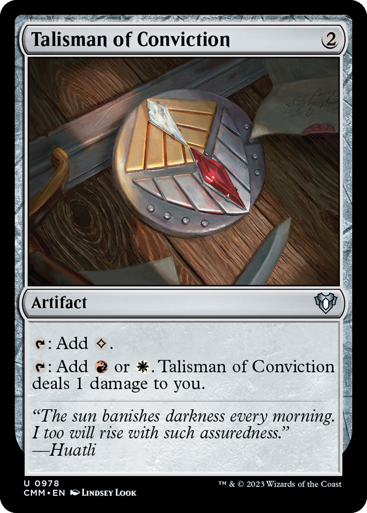 Talisman of Conviction [Commander Masters] | Cards and Coasters CA