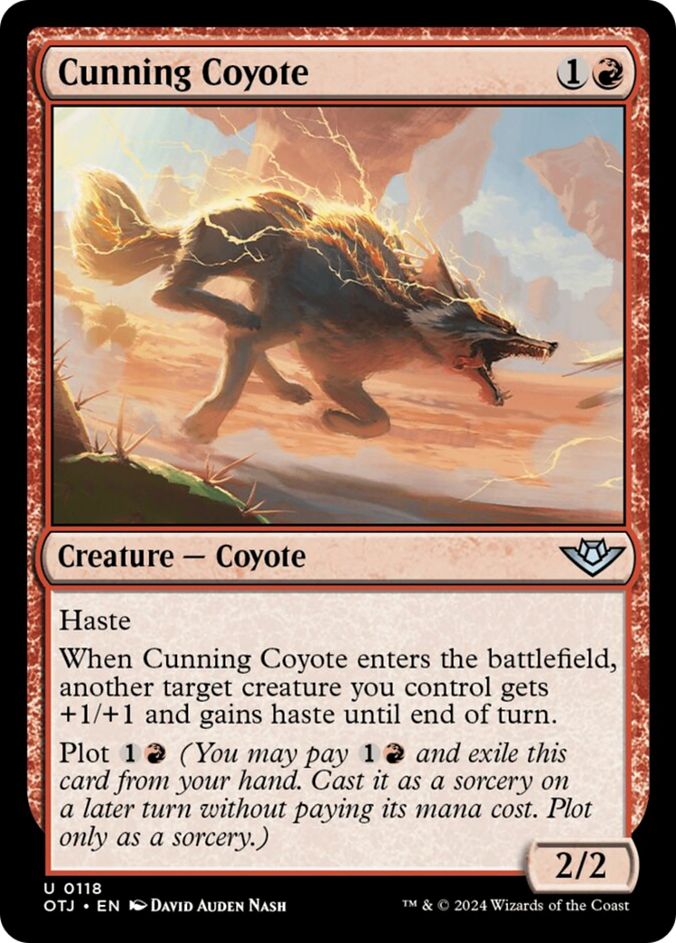 Cunning Coyote [Outlaws of Thunder Junction] | Cards and Coasters CA