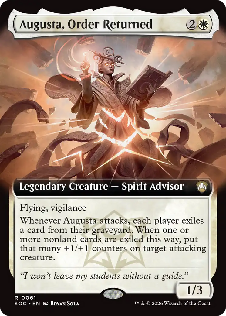 Augusta, Order Returned (Extended Art) [Secrets of Strixhaven Commander] | Cards and Coasters CA