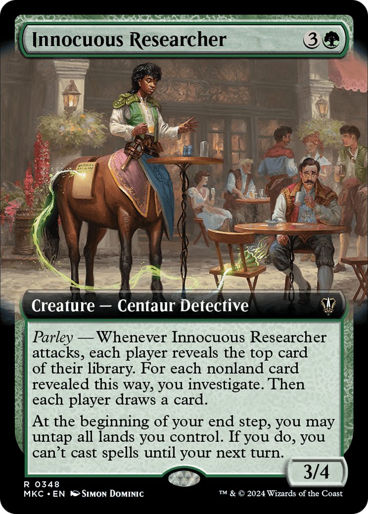 Innocuous Researcher (Extended Art) [Murders at Karlov Manor Commander] | Cards and Coasters CA